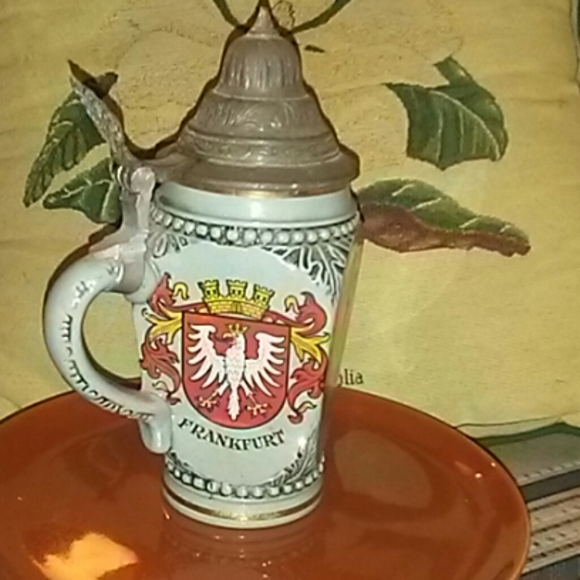 West Germany original Blue Beer Stein - Picture 2 of 8